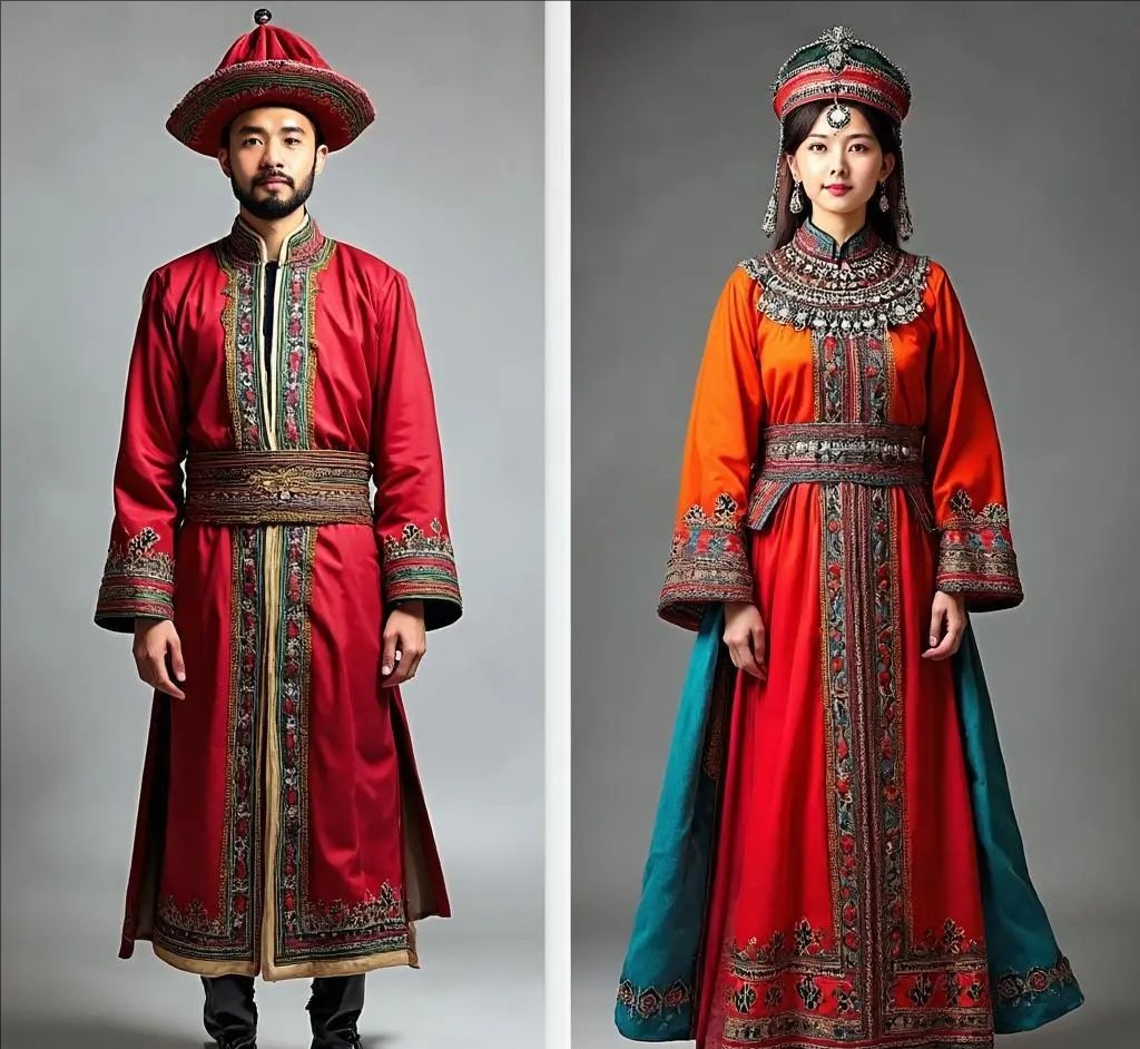 национальные одежды казахов